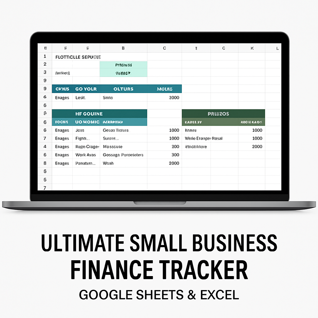 Ultimate Small Business Finance Tracker – Google Sheets & Excel
